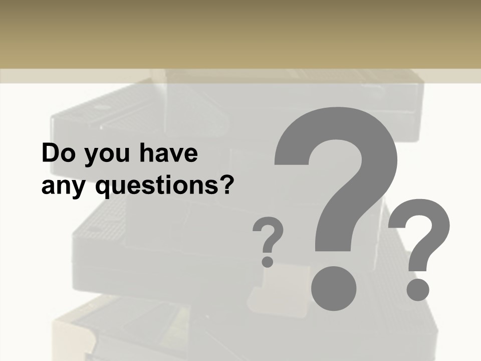 Video Cassette PowerPoint Template