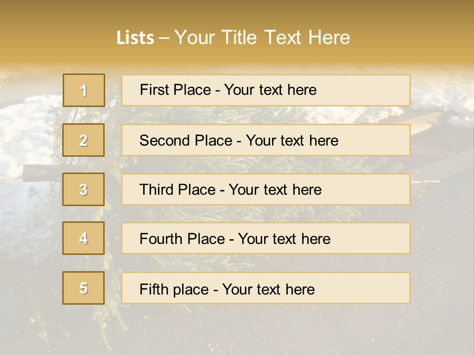 A Small Tree Laying On Top Of A Snow Covered Ground PowerPoint Template