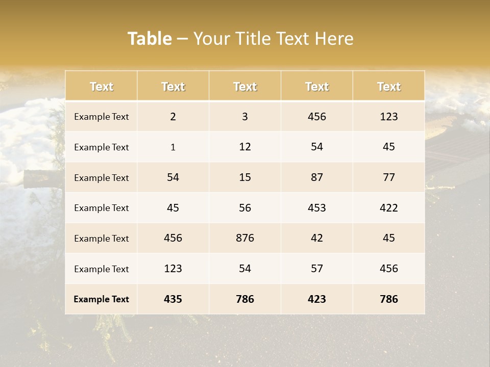 A Small Tree Laying On Top Of A Snow Covered Ground PowerPoint Template