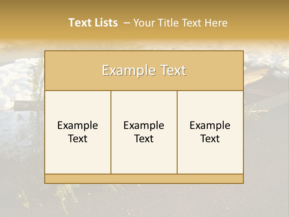 A Small Tree Laying On Top Of A Snow Covered Ground PowerPoint Template