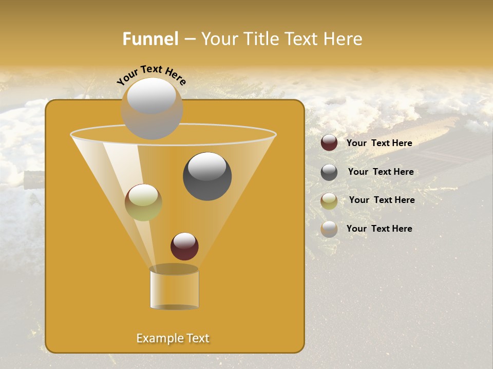 A Small Tree Laying On Top Of A Snow Covered Ground PowerPoint Template