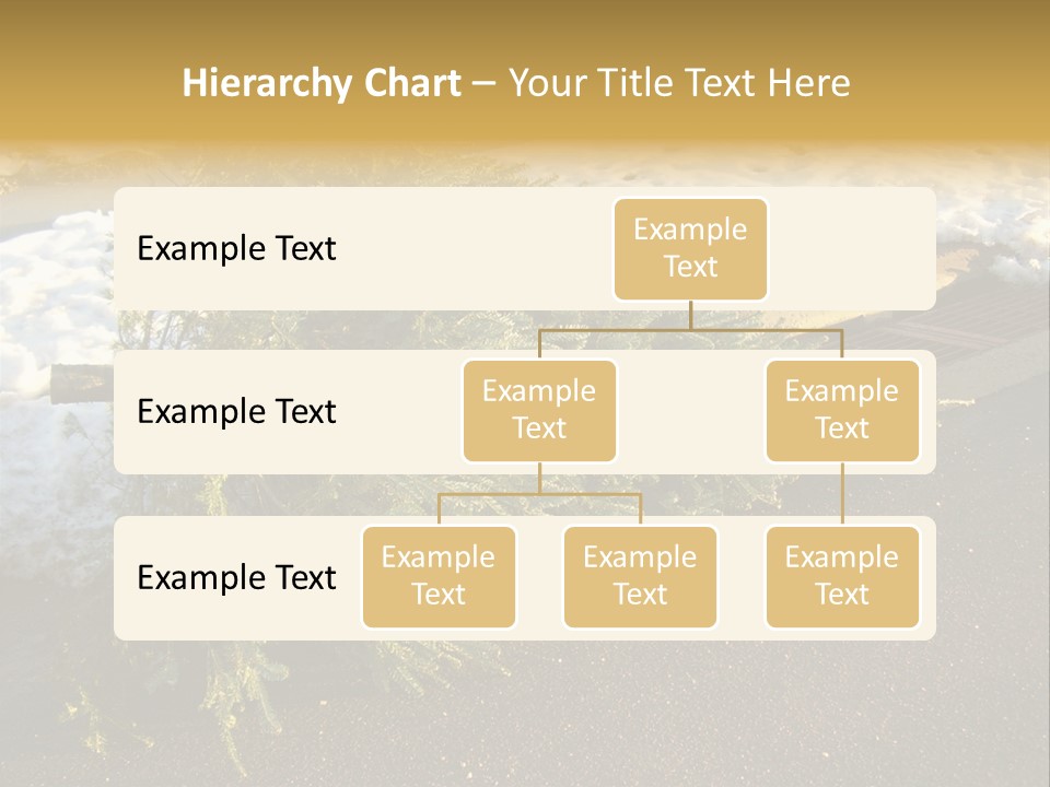 A Small Tree Laying On Top Of A Snow Covered Ground PowerPoint Template