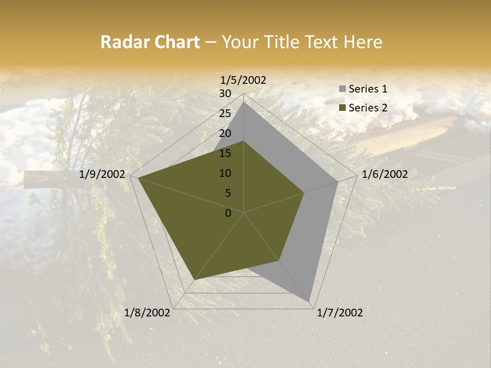 A Small Tree Laying On Top Of A Snow Covered Ground PowerPoint Template