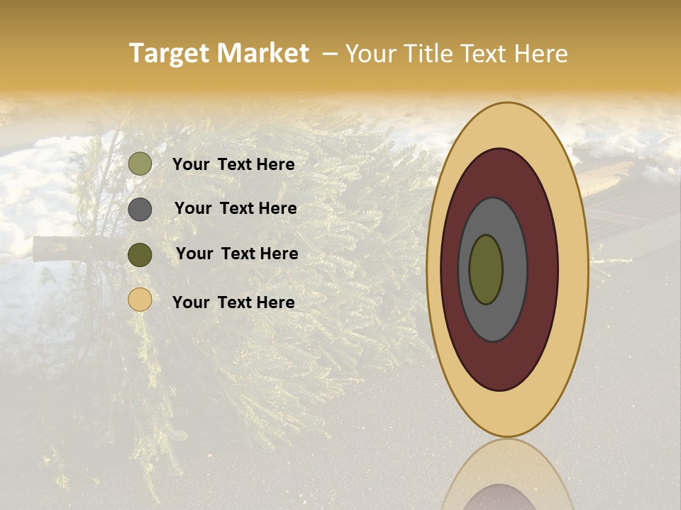 A Small Tree Laying On Top Of A Snow Covered Ground PowerPoint Template