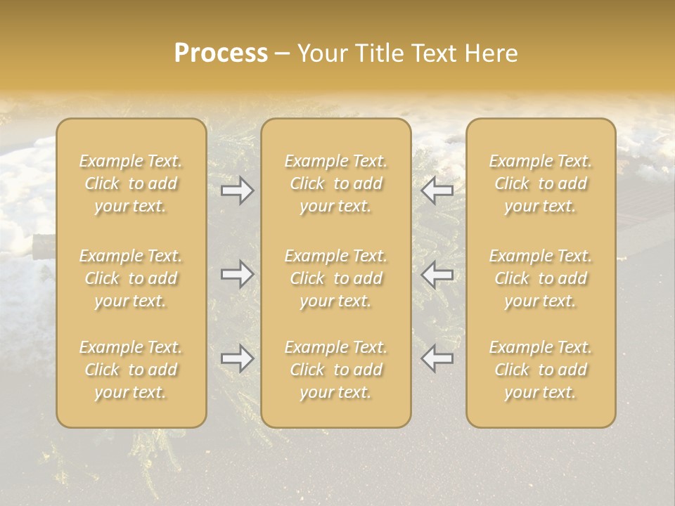 A Small Tree Laying On Top Of A Snow Covered Ground PowerPoint Template