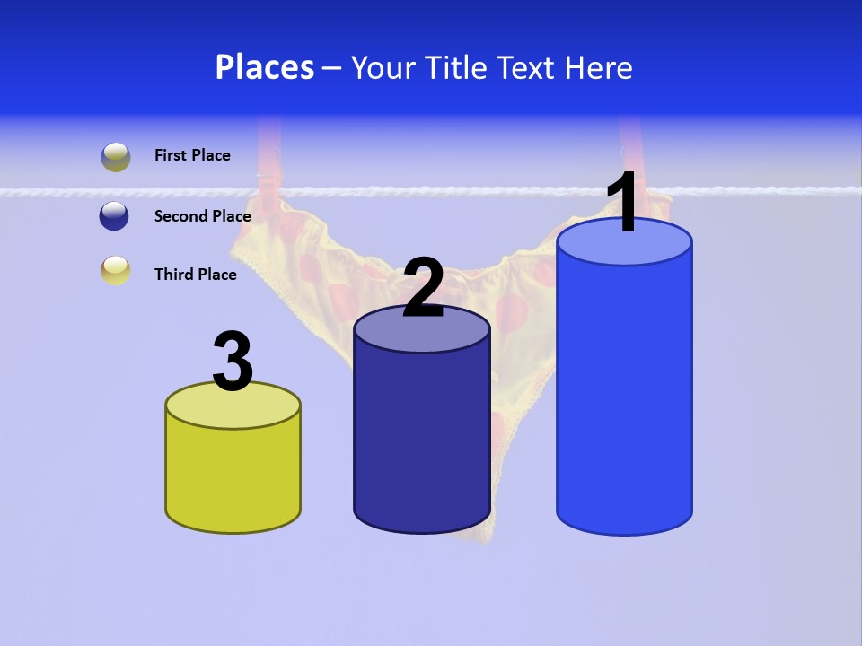 Underpants Hanging On The Clothes-Line PowerPoint Template