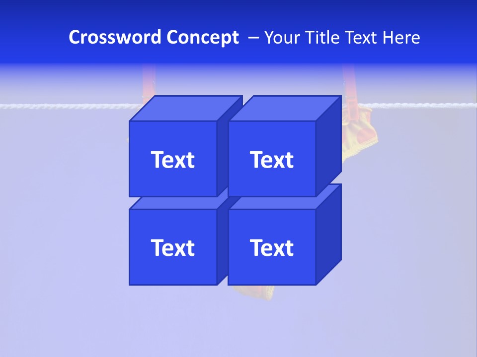 Underpants Hanging On The Clothes-Line PowerPoint Template