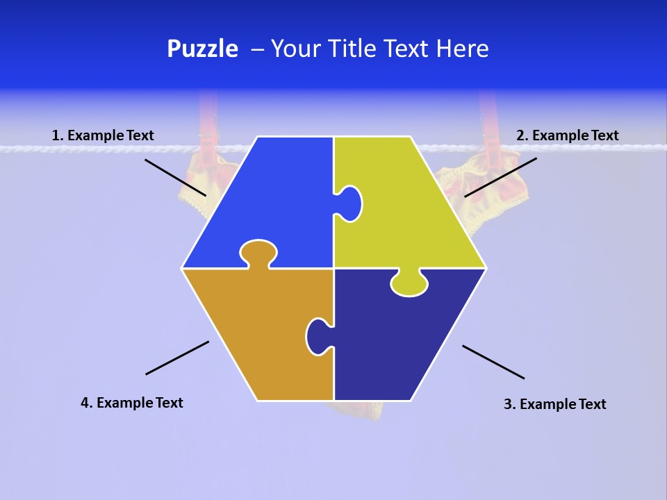 Underpants Hanging On The Clothes-Line PowerPoint Template