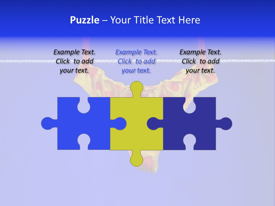 Underpants Hanging On The Clothes-Line PowerPoint Template