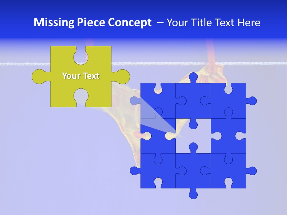 Underpants Hanging On The Clothes-Line PowerPoint Template