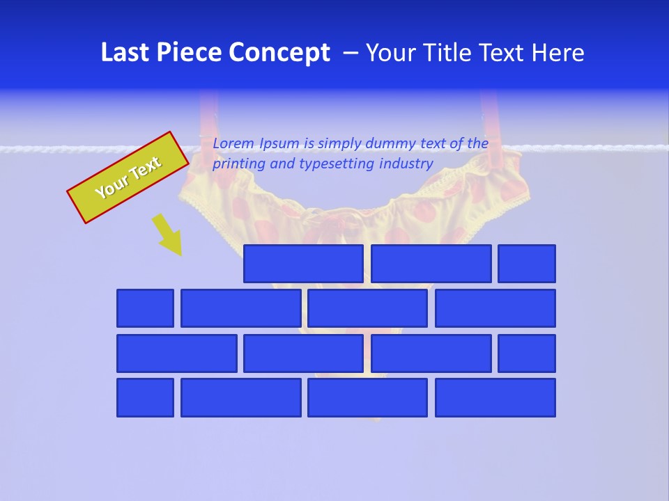 Underpants Hanging On The Clothes-Line PowerPoint Template