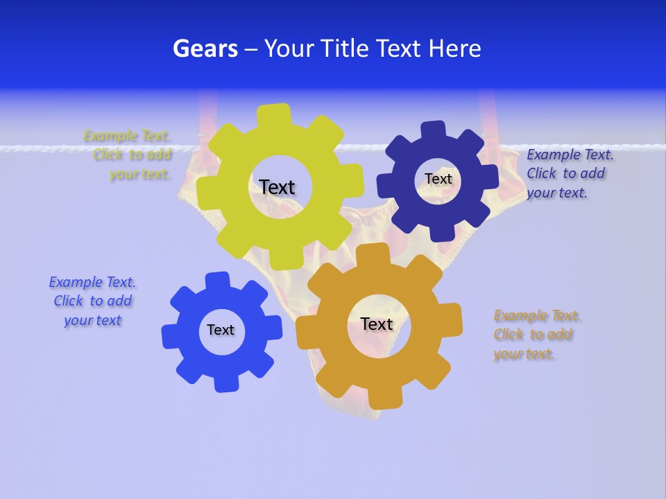 Underpants Hanging On The Clothes-Line PowerPoint Template