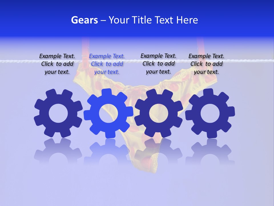 Underpants Hanging On The Clothes-Line PowerPoint Template