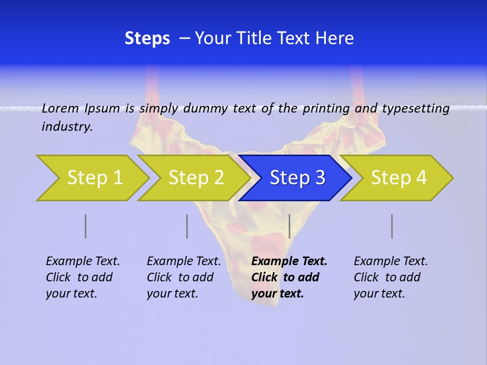 Underpants Hanging On The Clothes-Line PowerPoint Template