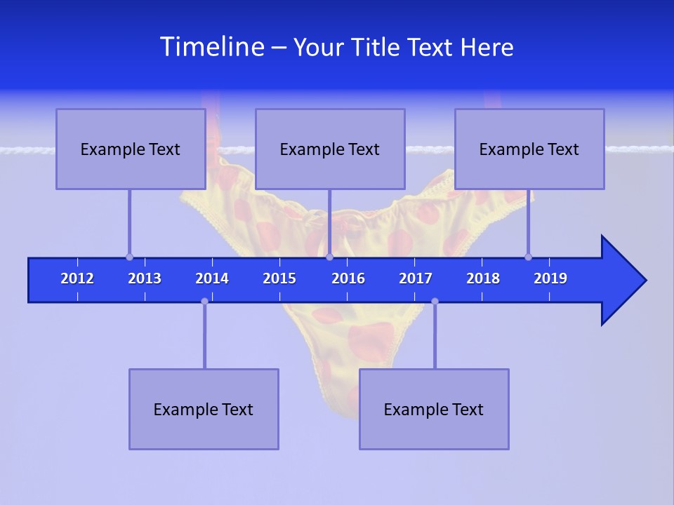 Underpants Hanging On The Clothes-Line PowerPoint Template