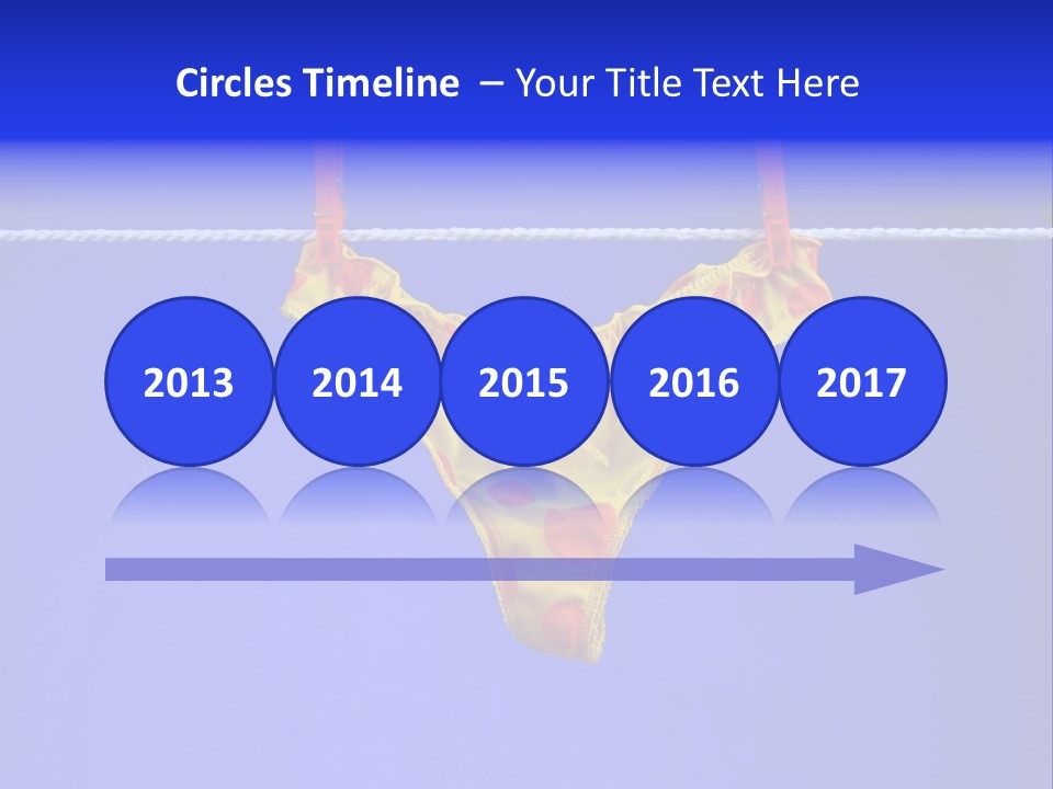 Underpants Hanging On The Clothes-Line PowerPoint Template