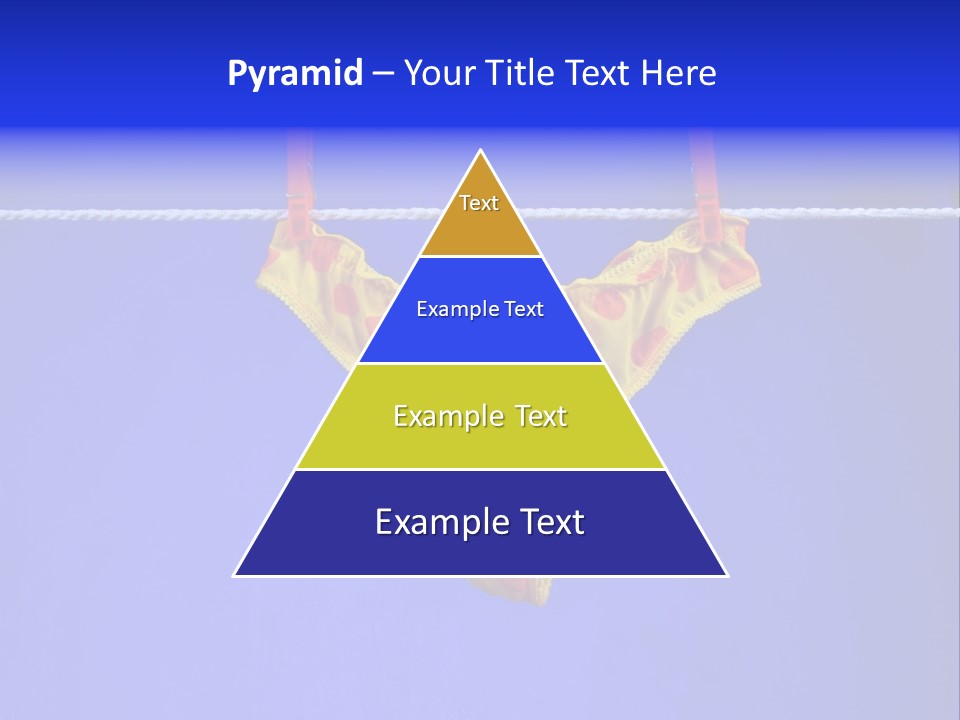 Underpants Hanging On The Clothes-Line PowerPoint Template