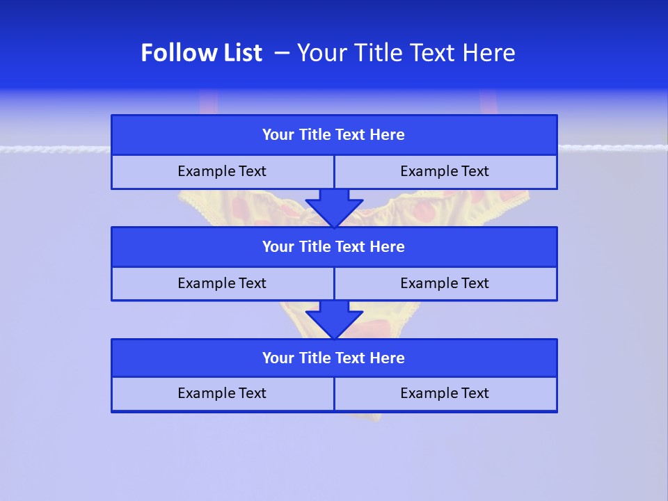 Underpants Hanging On The Clothes-Line PowerPoint Template