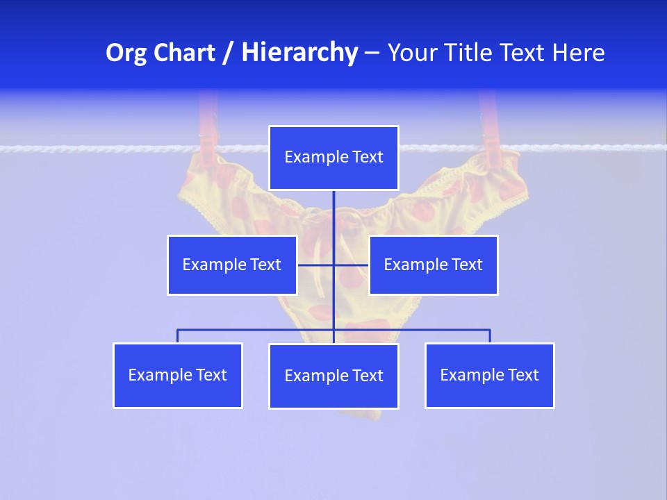 Underpants Hanging On The Clothes-Line PowerPoint Template