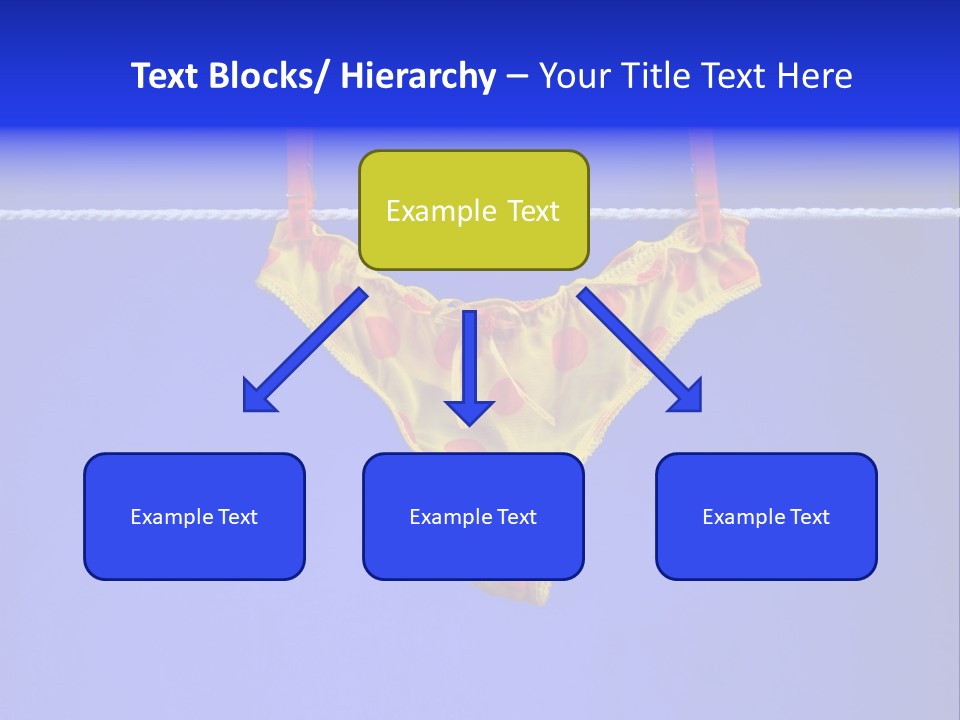 Underpants Hanging On The Clothes-Line PowerPoint Template