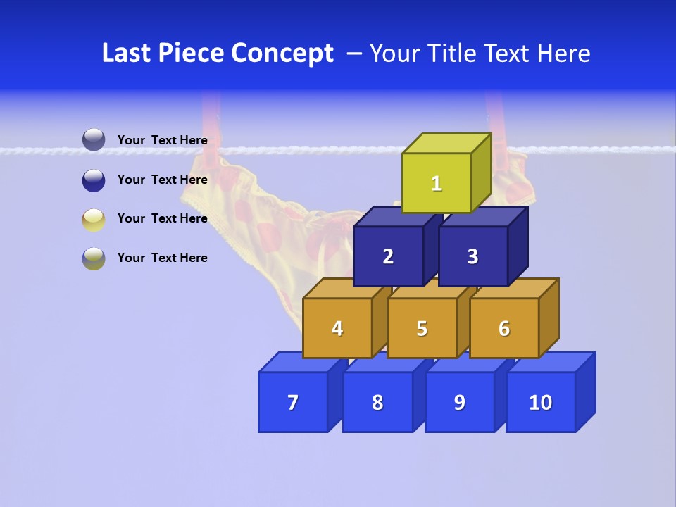 Underpants Hanging On The Clothes-Line PowerPoint Template