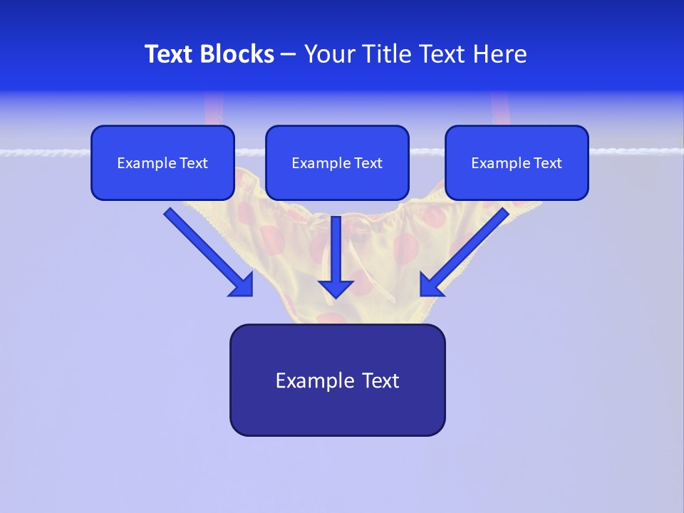 Underpants Hanging On The Clothes-Line PowerPoint Template
