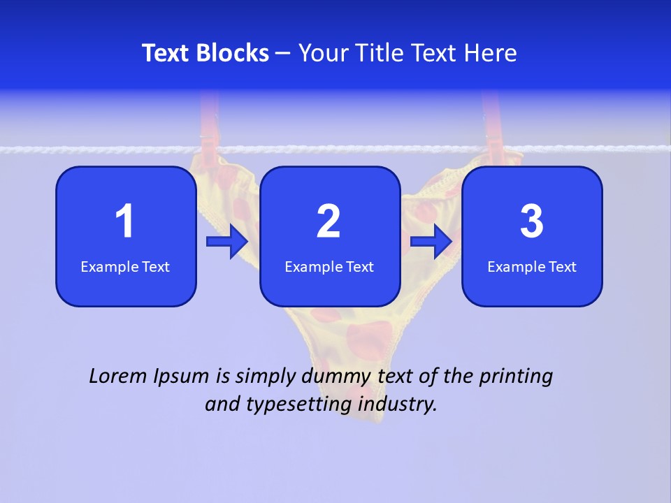 Underpants Hanging On The Clothes-Line PowerPoint Template