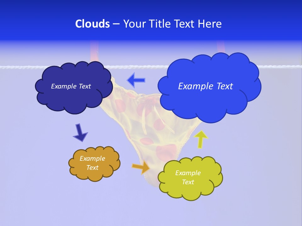 Underpants Hanging On The Clothes-Line PowerPoint Template