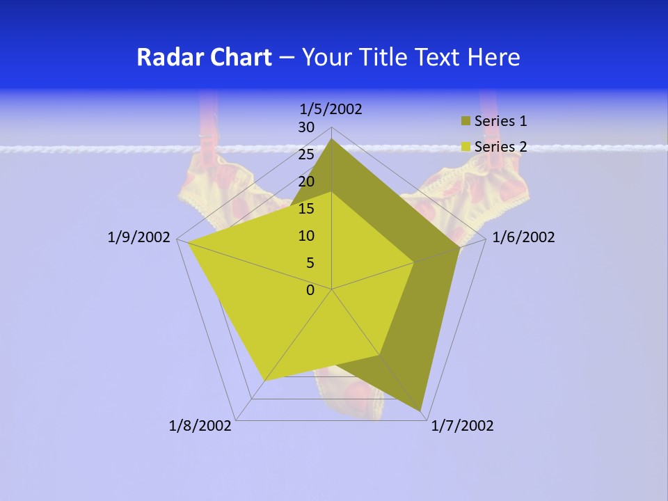 Underpants Hanging On The Clothes-Line PowerPoint Template