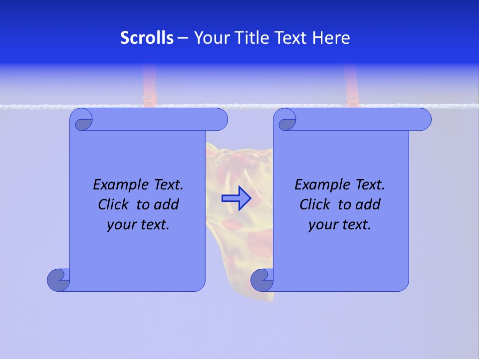 Underpants Hanging On The Clothes-Line PowerPoint Template