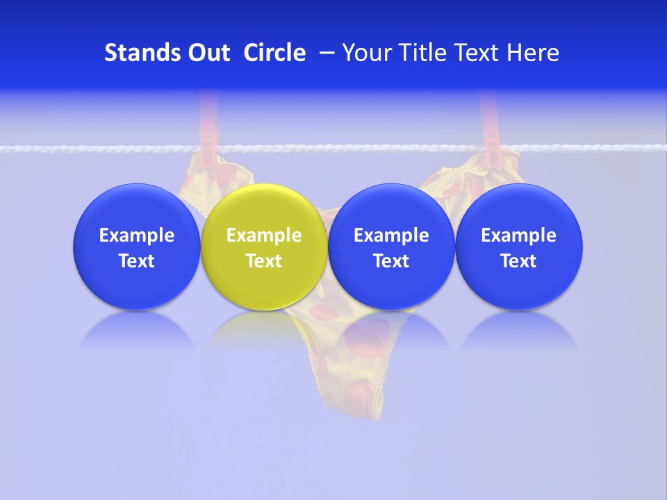 Underpants Hanging On The Clothes-Line PowerPoint Template