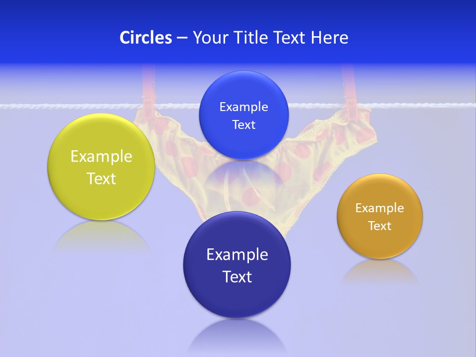 Underpants Hanging On The Clothes-Line PowerPoint Template