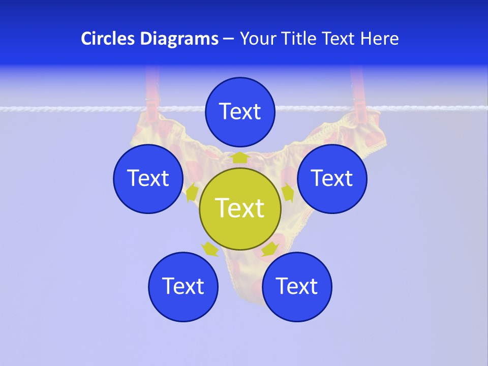 Underpants Hanging On The Clothes-Line PowerPoint Template