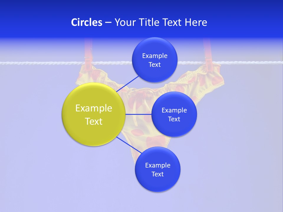 Underpants Hanging On The Clothes-Line PowerPoint Template