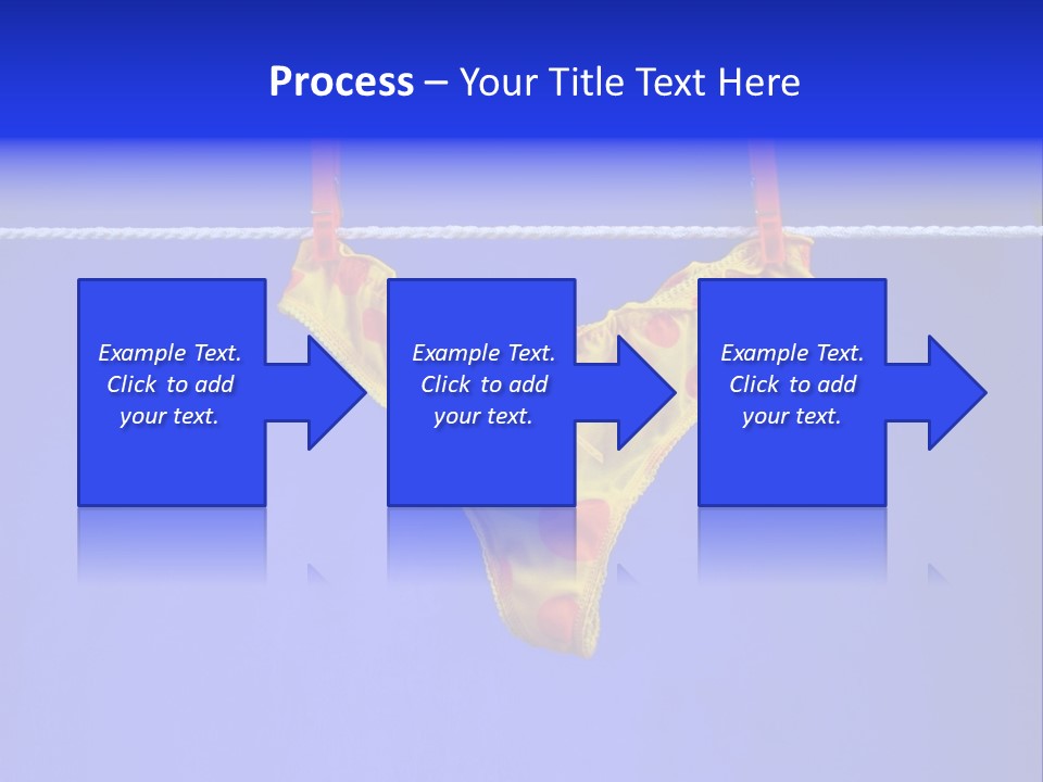 Underpants Hanging On The Clothes-Line PowerPoint Template