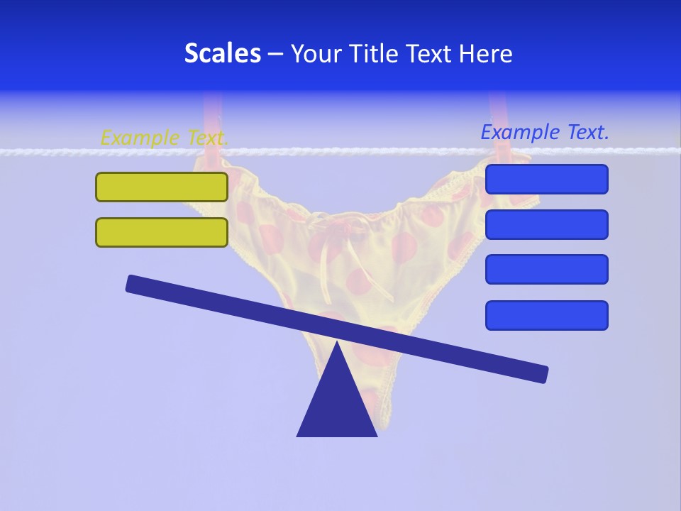 Underpants Hanging On The Clothes-Line PowerPoint Template