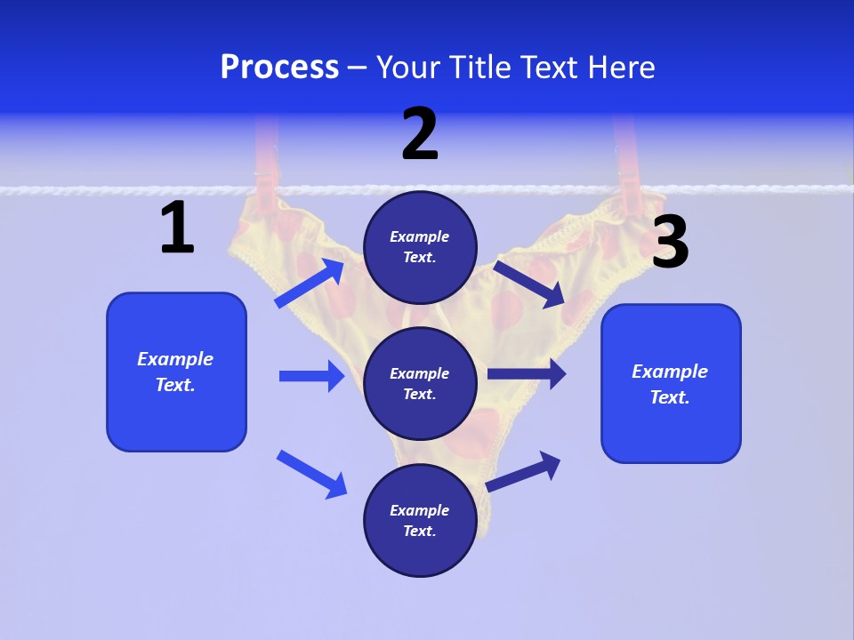 Underpants Hanging On The Clothes-Line PowerPoint Template