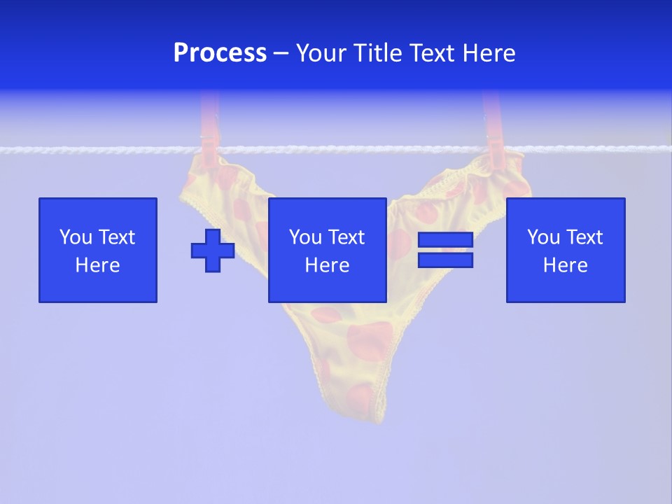 Underpants Hanging On The Clothes-Line PowerPoint Template