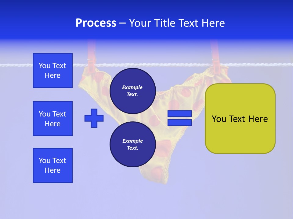 Underpants Hanging On The Clothes-Line PowerPoint Template