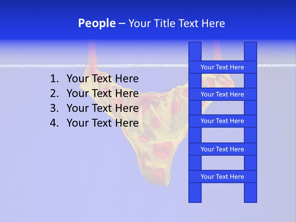 Underpants Hanging On The Clothes-Line PowerPoint Template