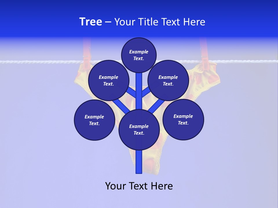 Underpants Hanging On The Clothes-Line PowerPoint Template