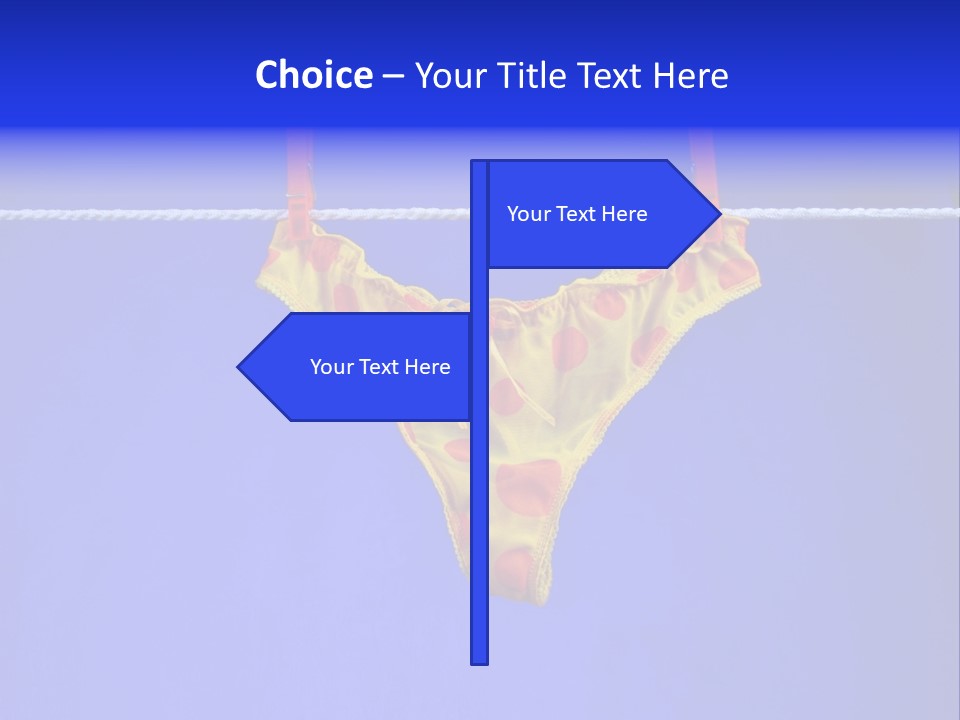 Underpants Hanging On The Clothes-Line PowerPoint Template