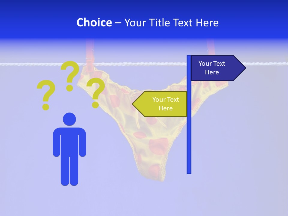 Underpants Hanging On The Clothes-Line PowerPoint Template