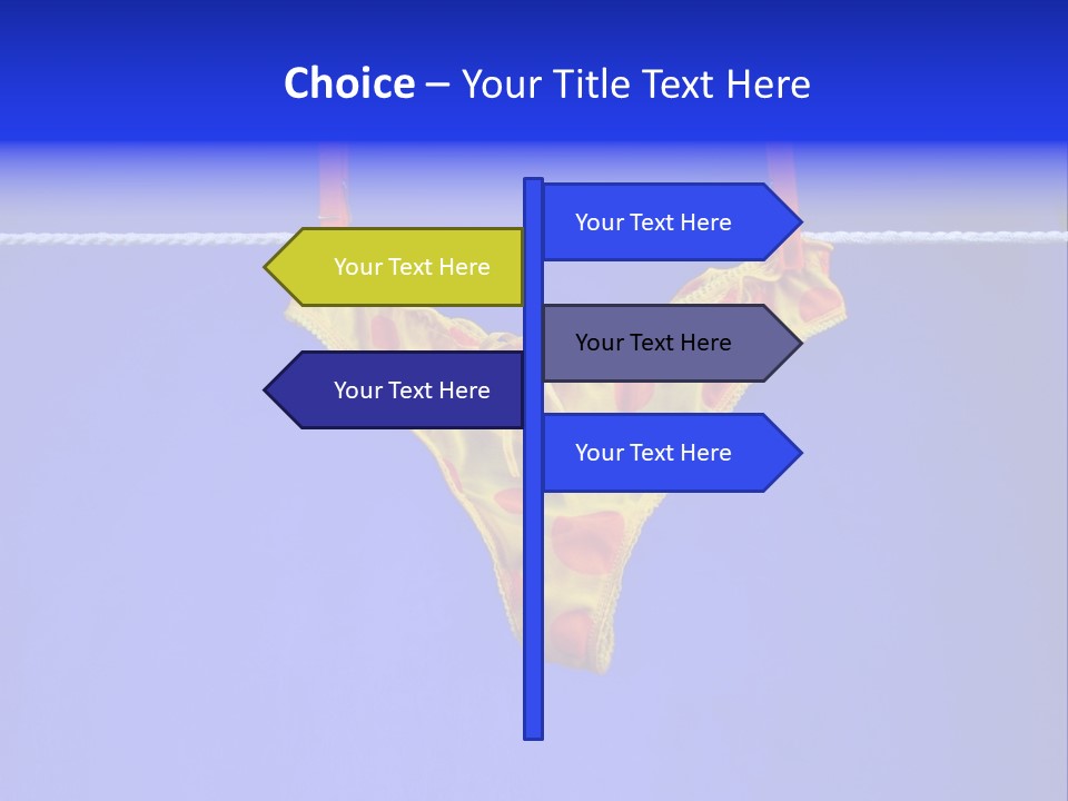 Underpants Hanging On The Clothes-Line PowerPoint Template