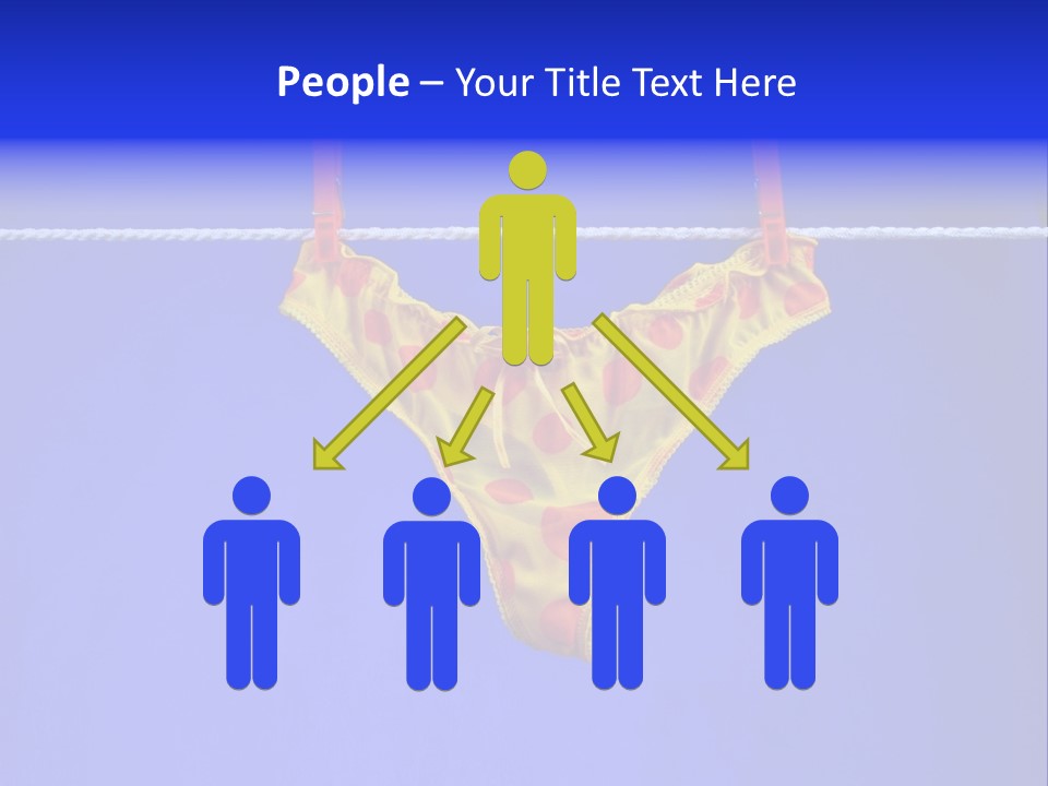 Underpants Hanging On The Clothes-Line PowerPoint Template