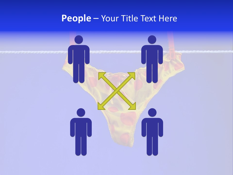 Underpants Hanging On The Clothes-Line PowerPoint Template