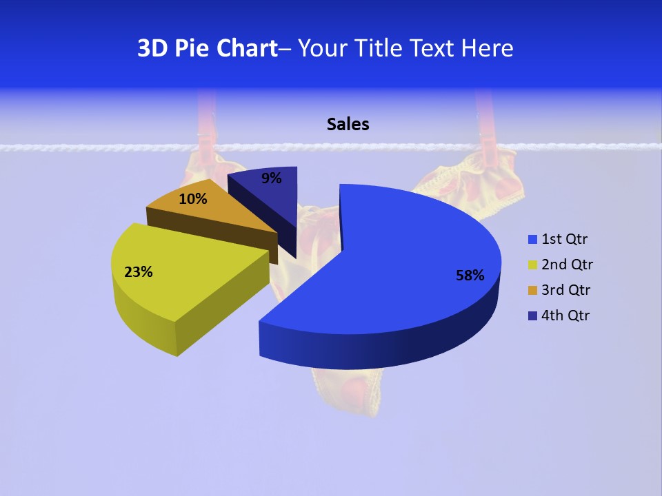 Underpants Hanging On The Clothes-Line PowerPoint Template