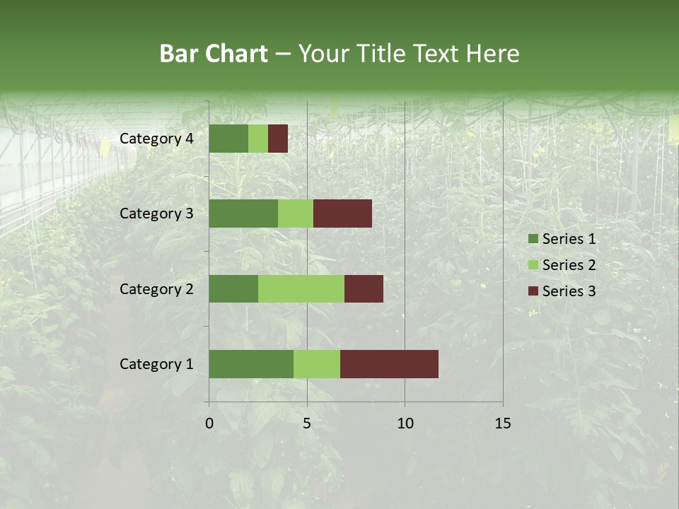 Greenhouse With Tomato Plants PowerPoint Template