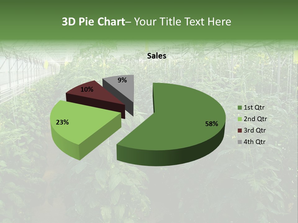 Greenhouse With Tomato Plants PowerPoint Template