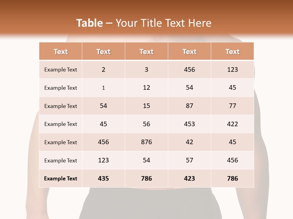 Sport And Health Body Of Young Muscular Man. Isolated On White. PowerPoint Template